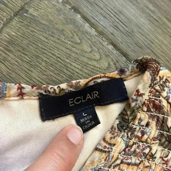 ECLAIR | Nordstrom colourful paisley  tank top blouse - Picture 6 of 13